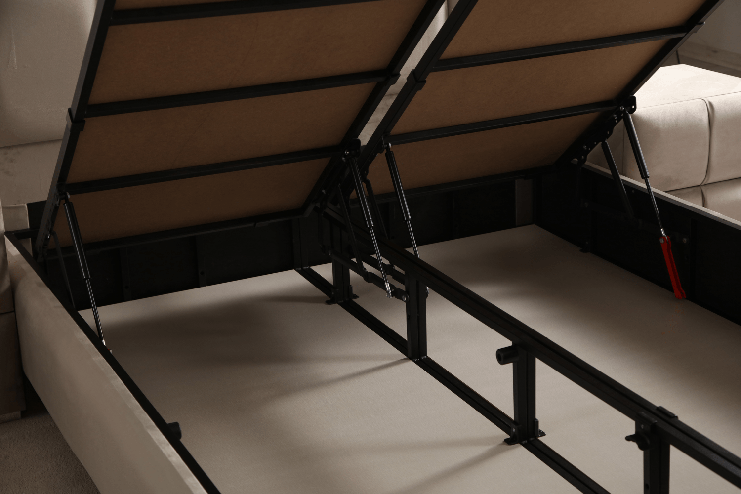 Lit coffre LOVITA Velours