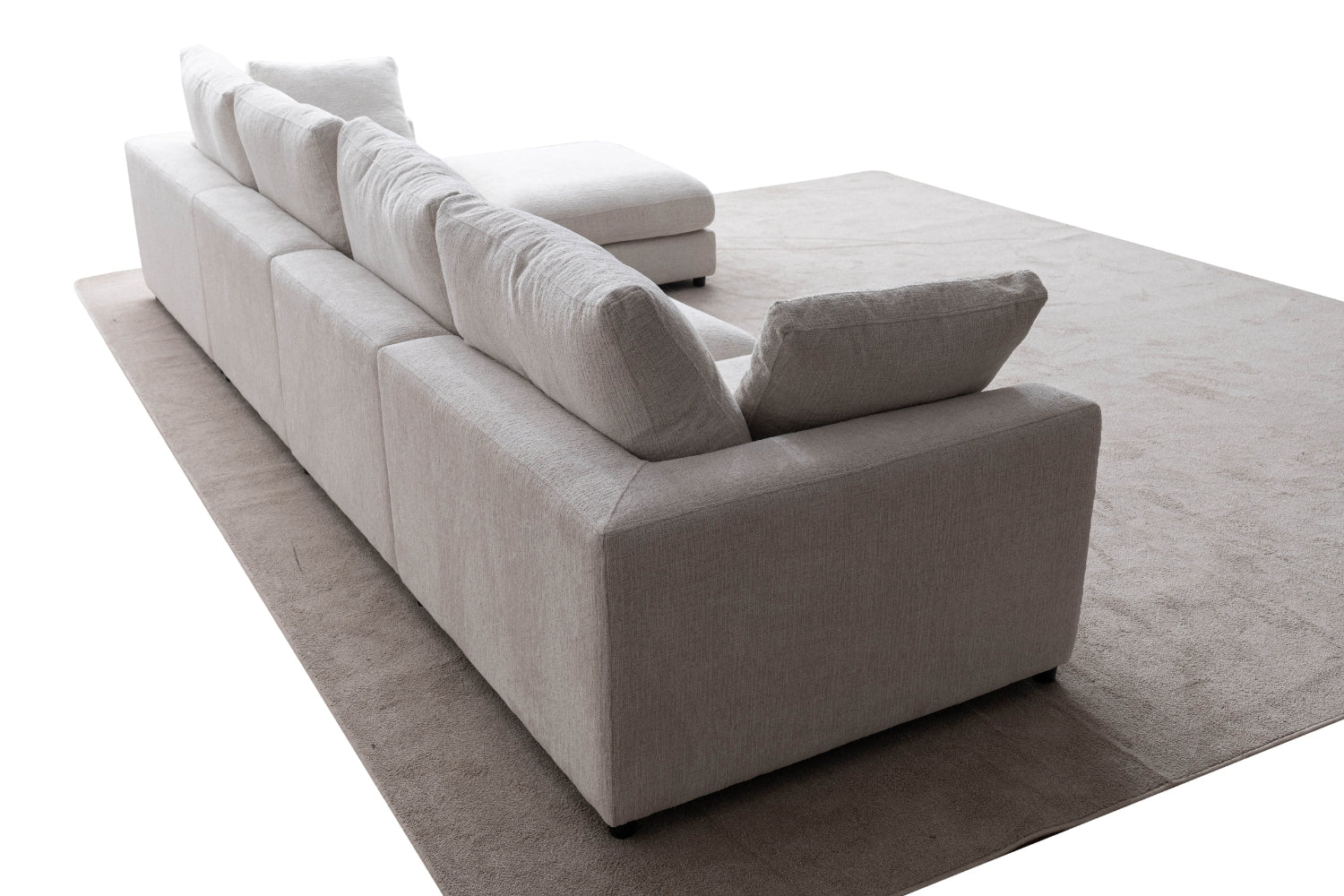 Canapé Julia Modulable Chenille  4+1 Pouf